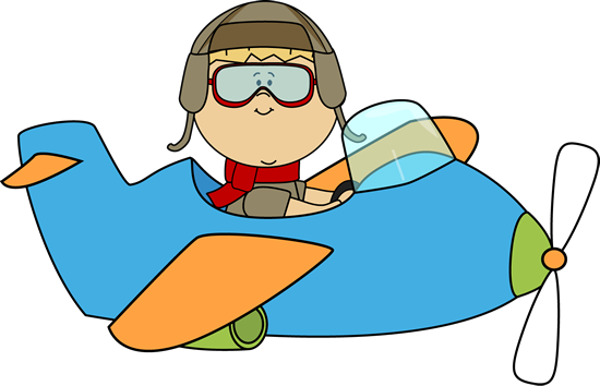 Boy Flying An Airplane Clip Art Image   Boy Wearing Flying Goggles And