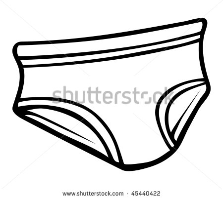 Cartoon Vector Outline Illustration Underwear