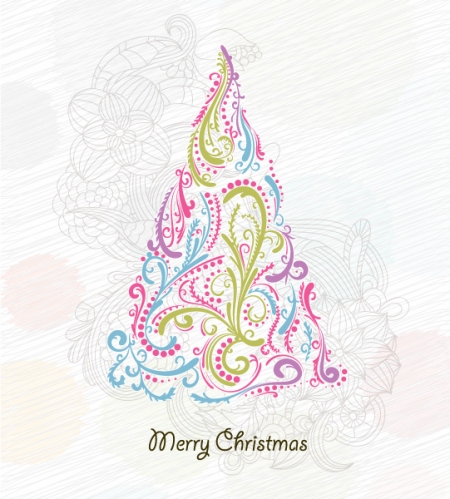 Christmas Greeting Card Next Image Decor Vector Doodles Christmas