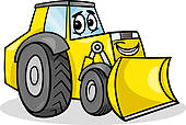 Clipart Of Bulldozer Character Cartoon Illustration K14600461   Search