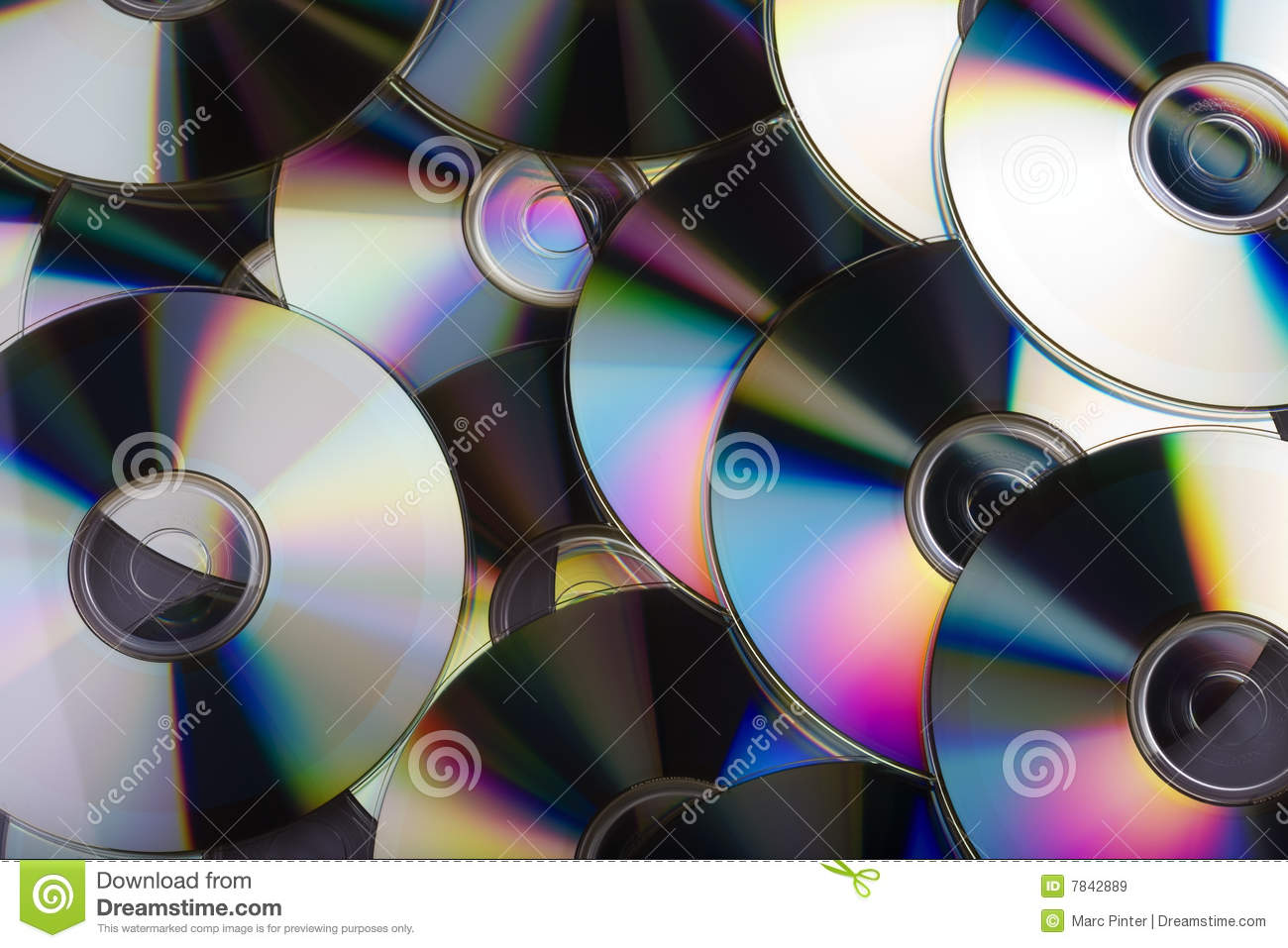 Data Storage   Multiple Cds Overlapping Each Other Royalty Free Stock    