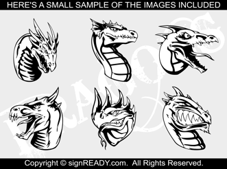Details About Dragons Clipart Collection Vin Yl Cutter Plotter Clip