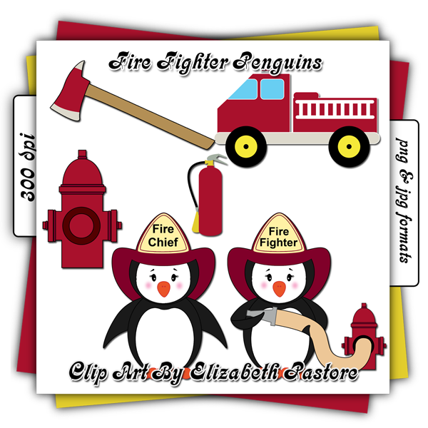 Fire Fighter Clip Art Fire Fighter Penguins Display Png