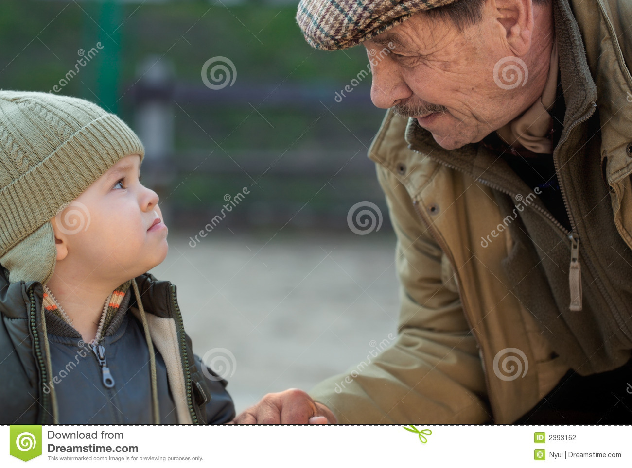 Grandpa And Grandson Stock Photography   Image  2393162