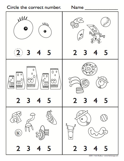 Heidisongs Resource  How To Teach The Numbers 0 10 And The Shapes