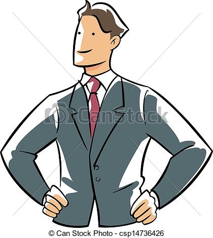 Of Confidence Executive Hands On Hip Csp14736426   Search Clipart