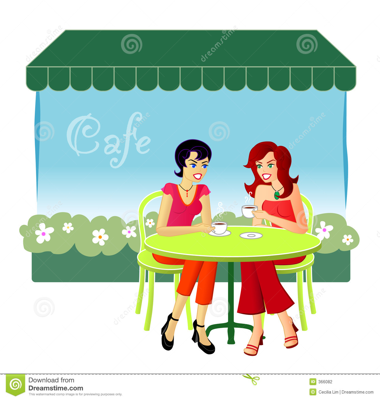 Outdoor Cafe Clipart At The Cafe Stock Photography   Image  366082