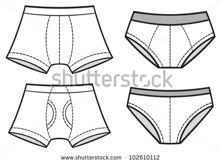 Pants Men S Boxer Shorts Man Briefs Underwear Set    Stock Vector
