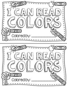 Practice Color Words With This Fun Book  Clipart Credit To  Creative    
