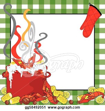 Stock Illustration   Crawfish Boil Invitation  Clip Art Gg58492051