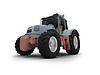 Tractor Heavy Machine Front View   Stock Illustration