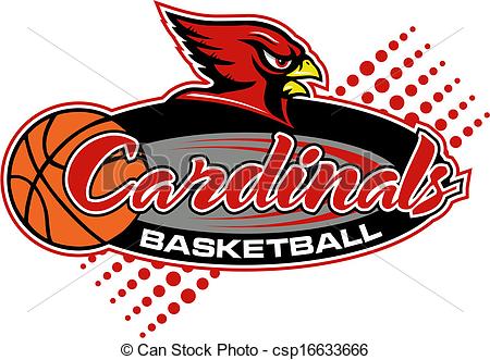 Art Vector Of Cardinals Basketball Design Csp16633666   Search Clipart