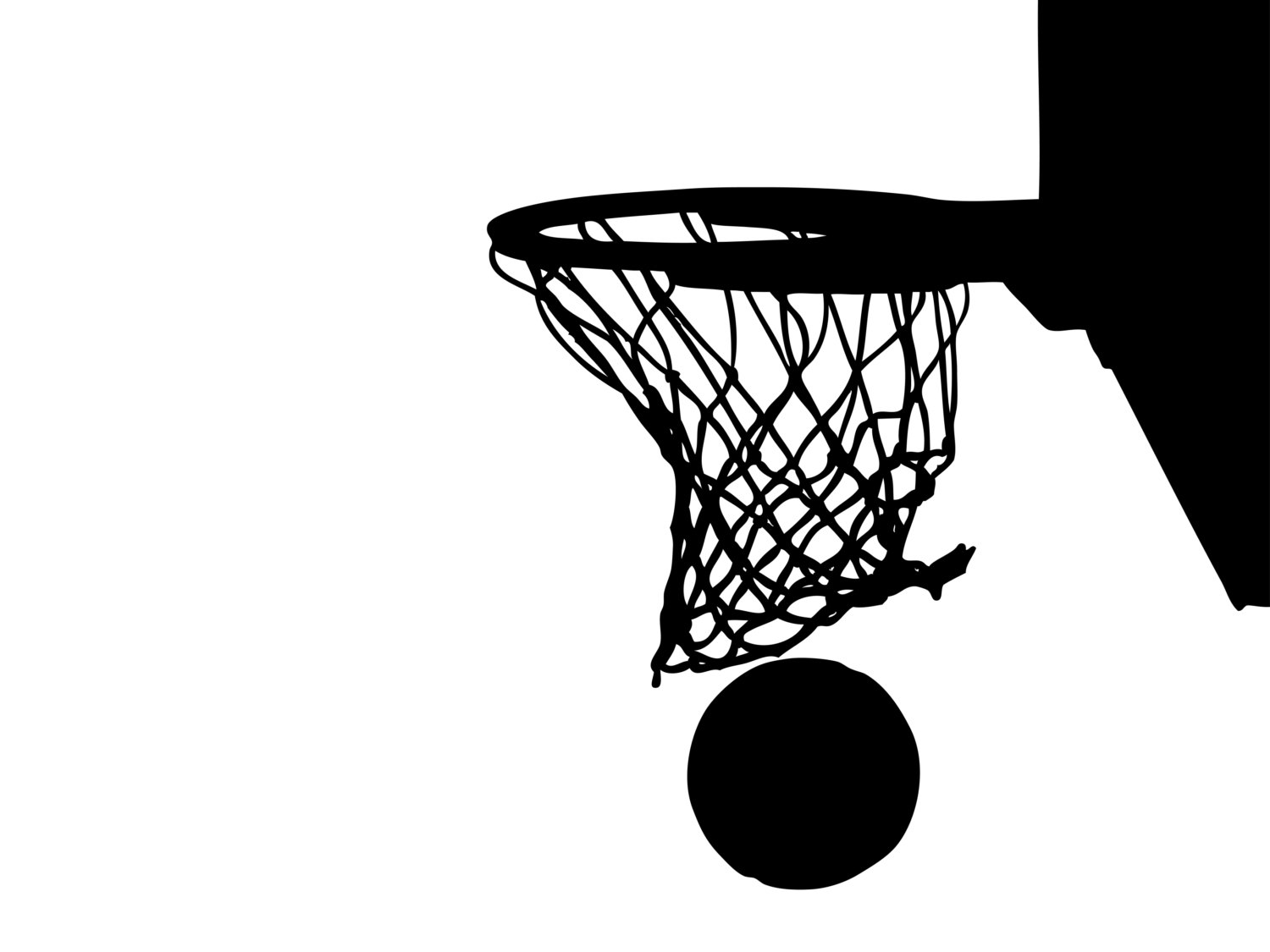 Basketball Through Net Clip Art Large Basketball Hoops Vinyl