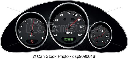 Car   Illustration Of Dashboard Of Car Csp9090616   Search Clipart