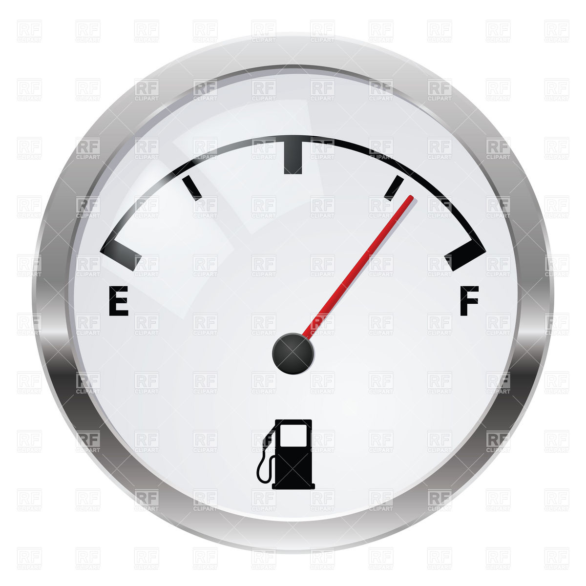 Dashboard Fuel Level Indicator 6784 Download Royalty Free Vector