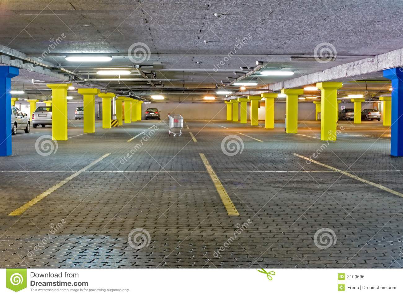 Empty Parking Lot Royalty Free Stock Image   Image  3100696