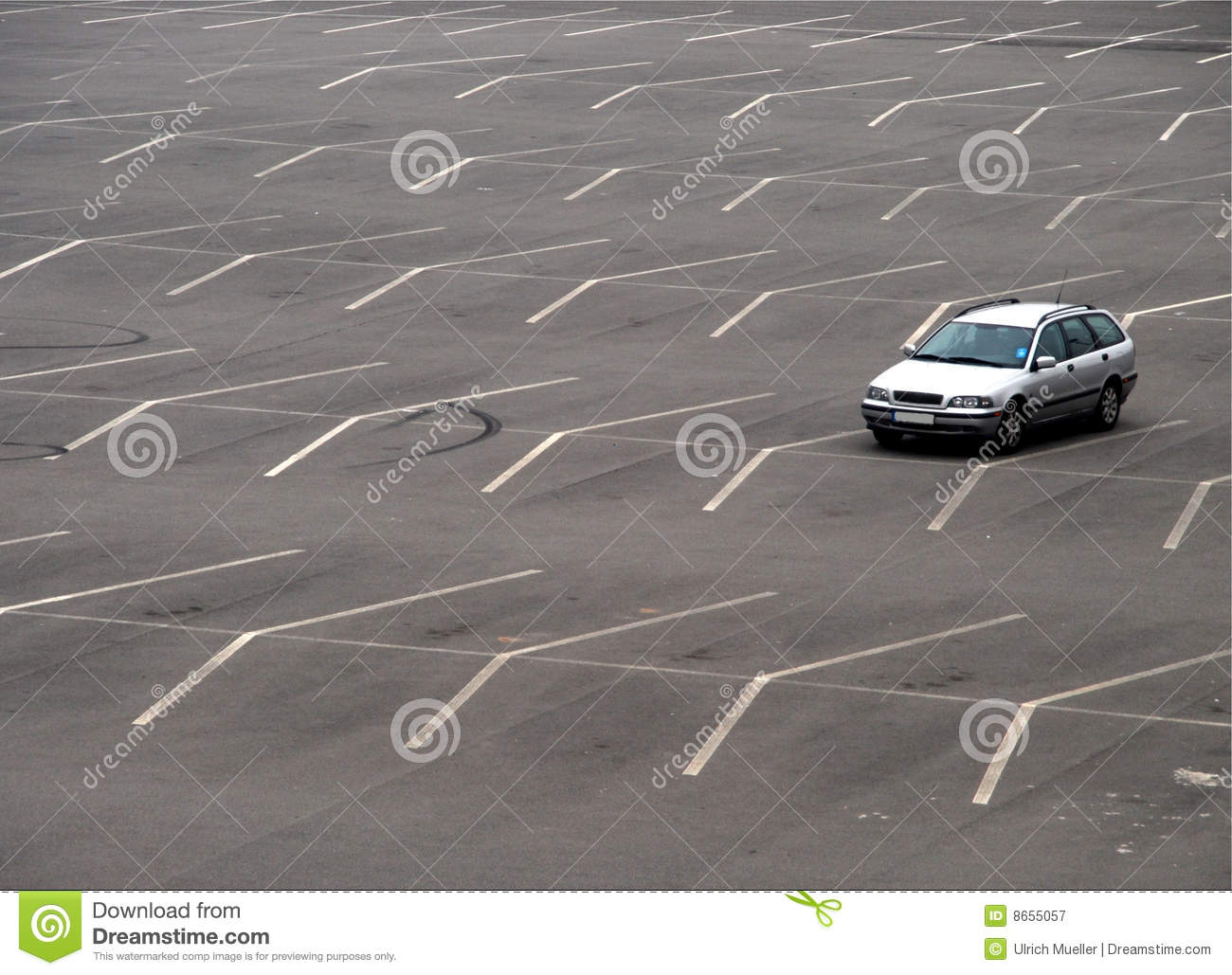 Empty Parking Lot Royalty Free Stock Photography   Image  8655057