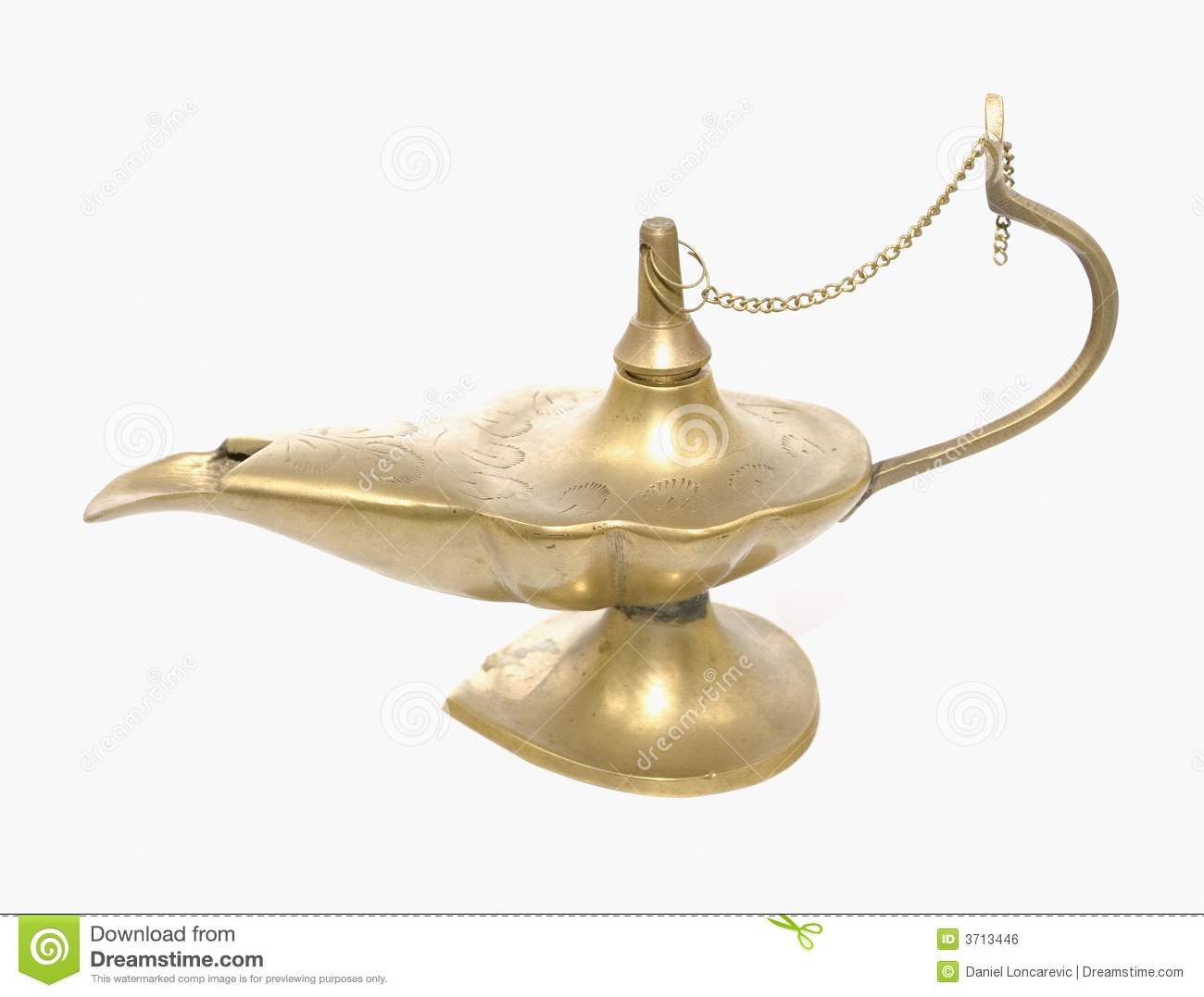 Genie Lamp Royalty Free Stock Image   Image  3713446