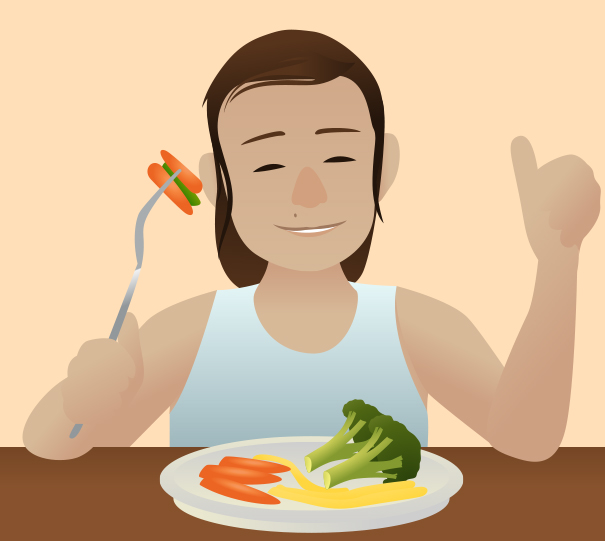 Girl Thumbs Up Jpg Clipart   Free Nutrition And Healthy Food Clipart