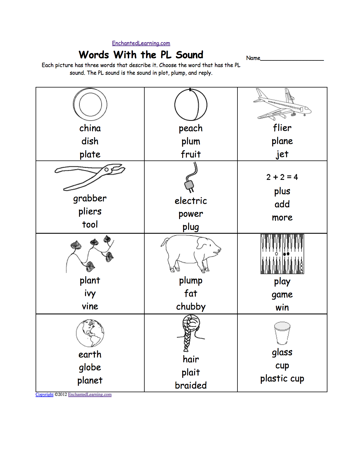 Phonics Worksheets  Multiple Choice Worksheets To Print