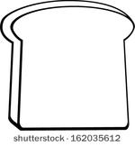 Slice Of Bread Clipart Black And White   Clipart Panda   Free Clipart