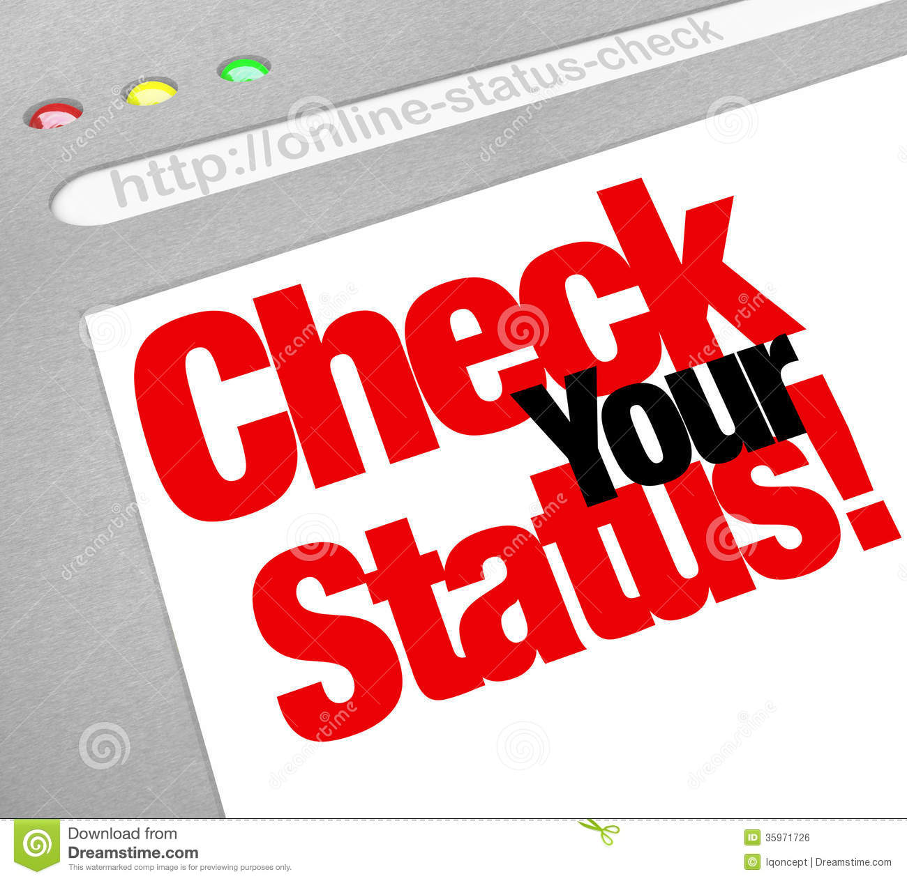 Status Update Clipart Check Your Status Online Web