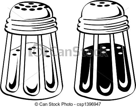 Vector   Salt And Pepper Shaker Clip Art   Stock Illustration Royalty