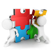 Working Together Stock Illustrations   Gograph