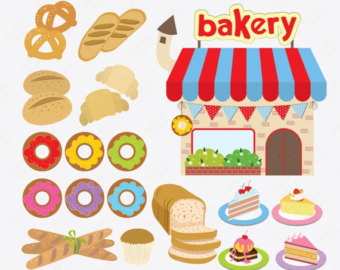40  Off Sale Bakery Digital Clipart  Breads Clip Art Cakes Clip Art