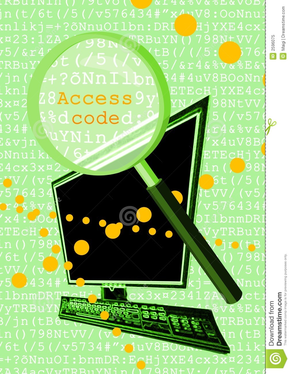 Access Code Clipart Royalty Free Stock Photo   Image  2596075