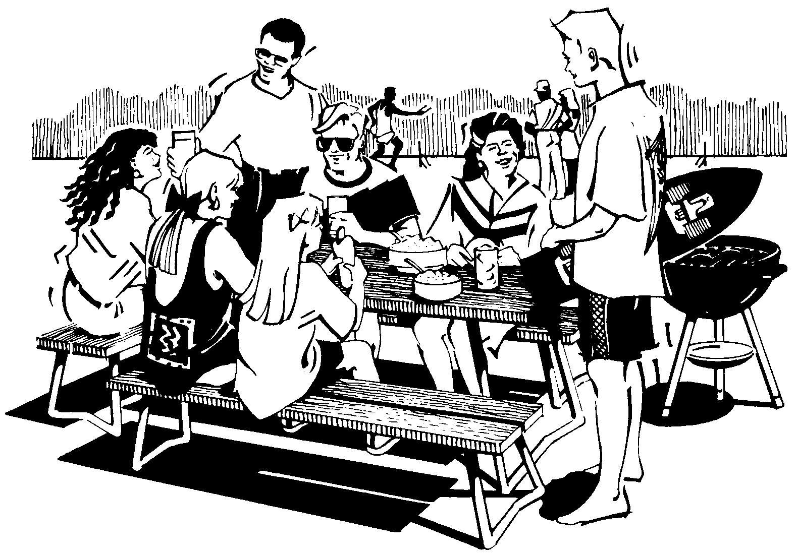 Family Bbq Clipart