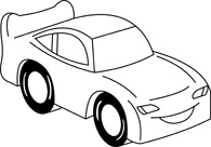 Free Black And White Cars Outline Clipart   Clip Art Pictures    