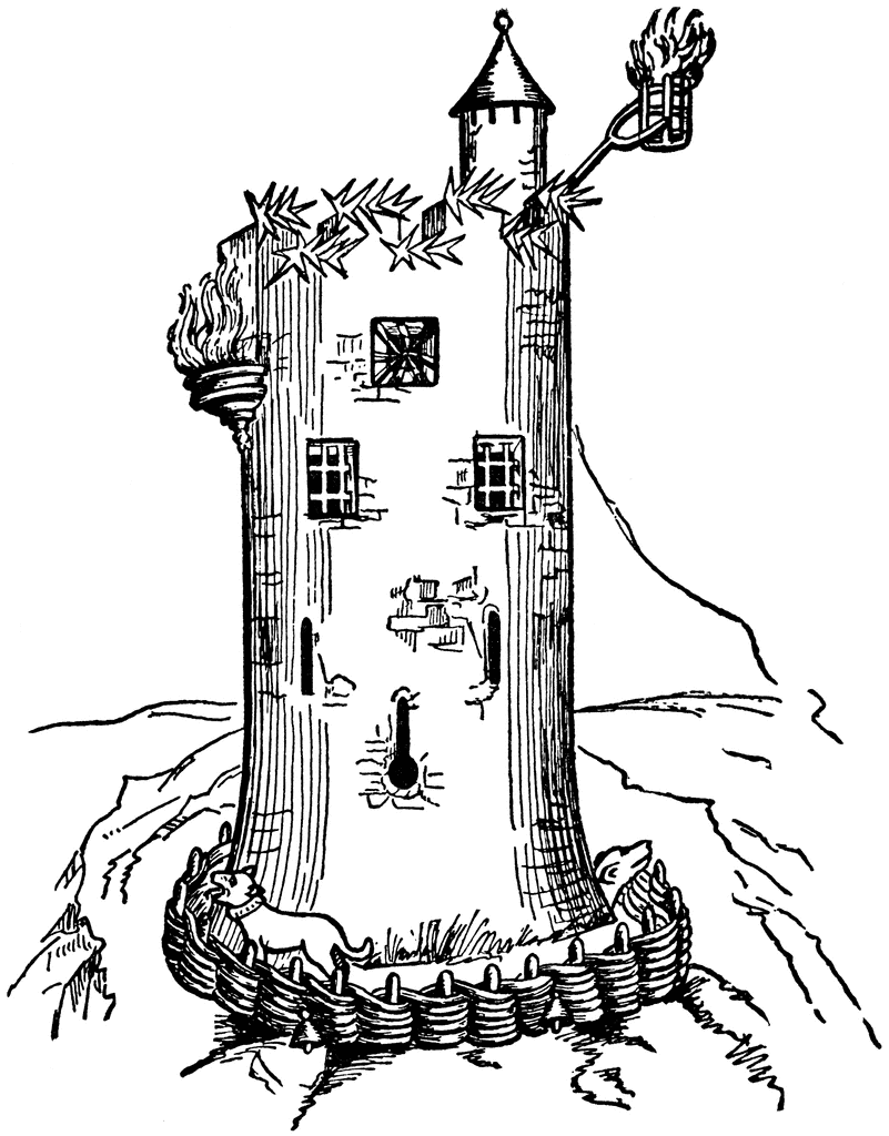 Medieval Watch Tower   Clipart Etc