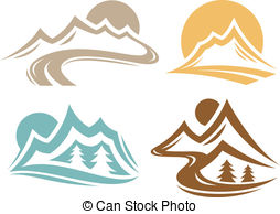 Mountain Range Symbols   Mountain Range Symbol Collection