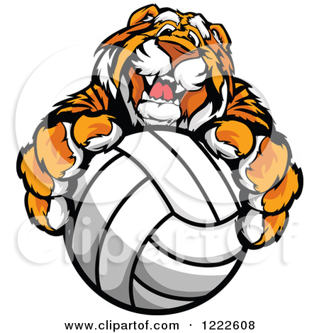 Royalty Free Rf Tiger Volleyball   Illustrations 1 Clipart