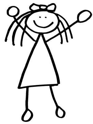 Stick Person Girl Clipart   Clipart Panda   Free Clipart Images