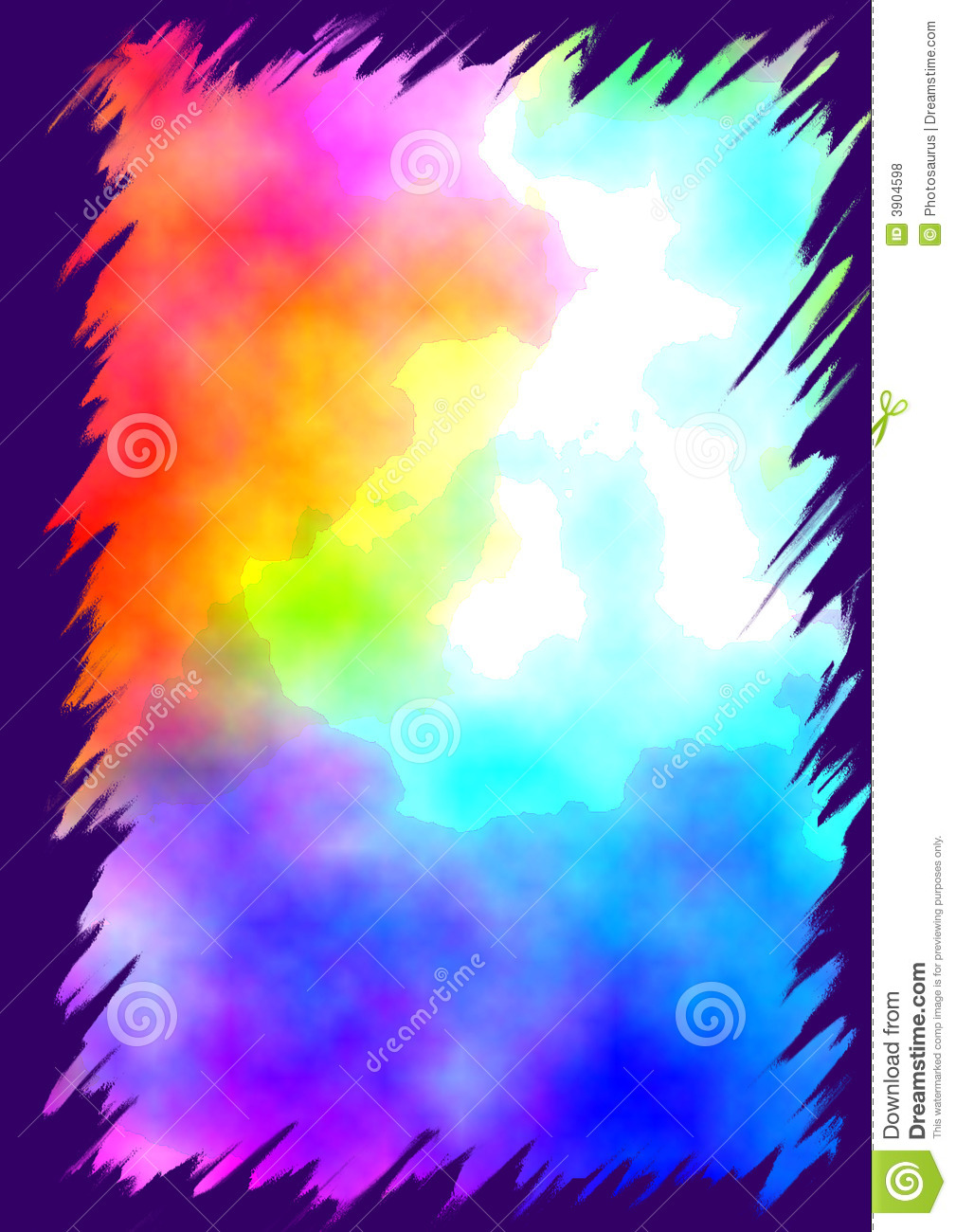 Water Colors With Jagged Border Royalty Free Stock Photos   Image    