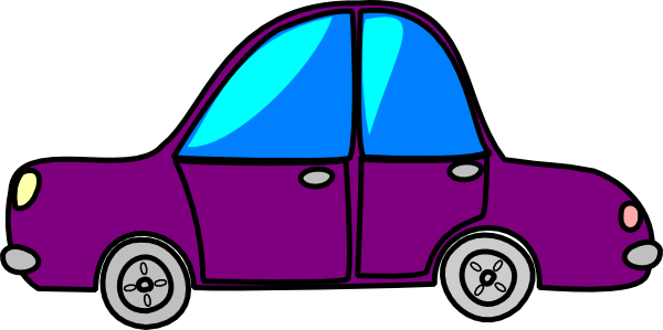 Car Purple Cartoon Transport Clip Art At Clker Com   Vector Clip Art    