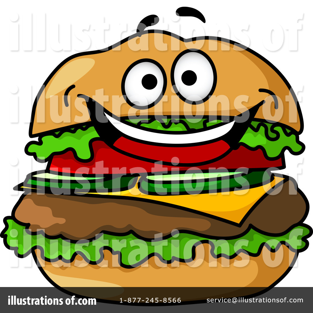 Cheeseburger Clipart  1230454   Illustration By Seamartini Graphics