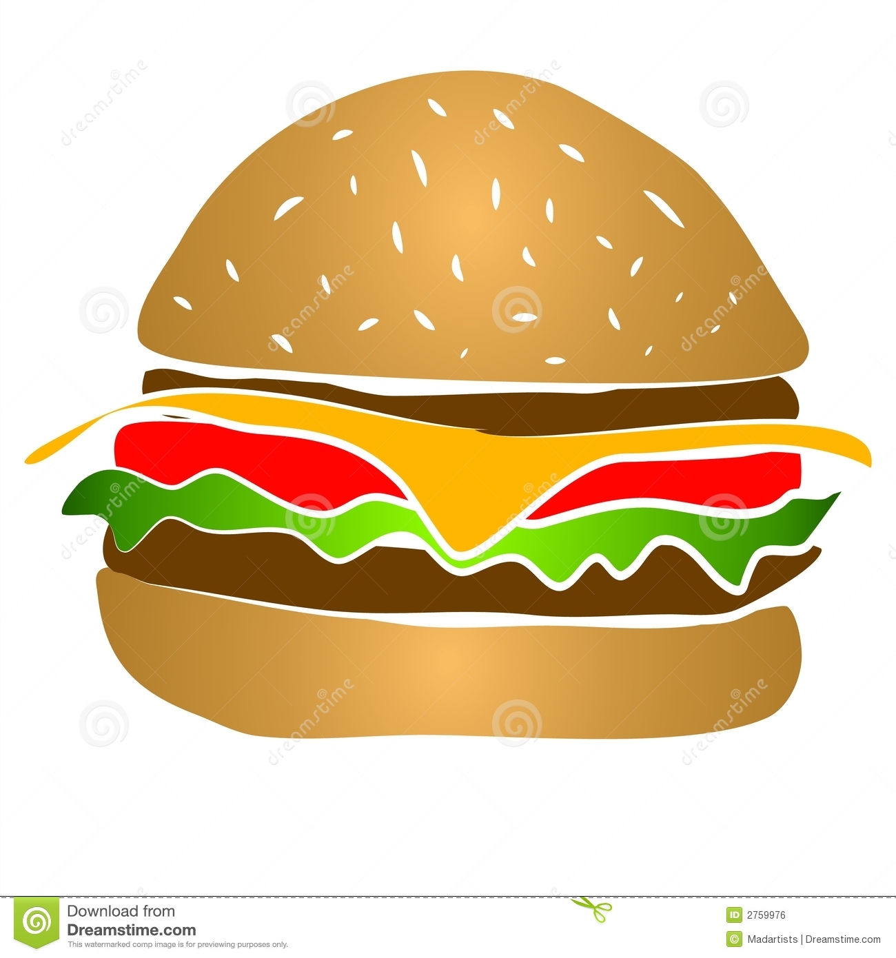 Cheeseburger Hamburger Clipart Royalty Free Stock Image   Image