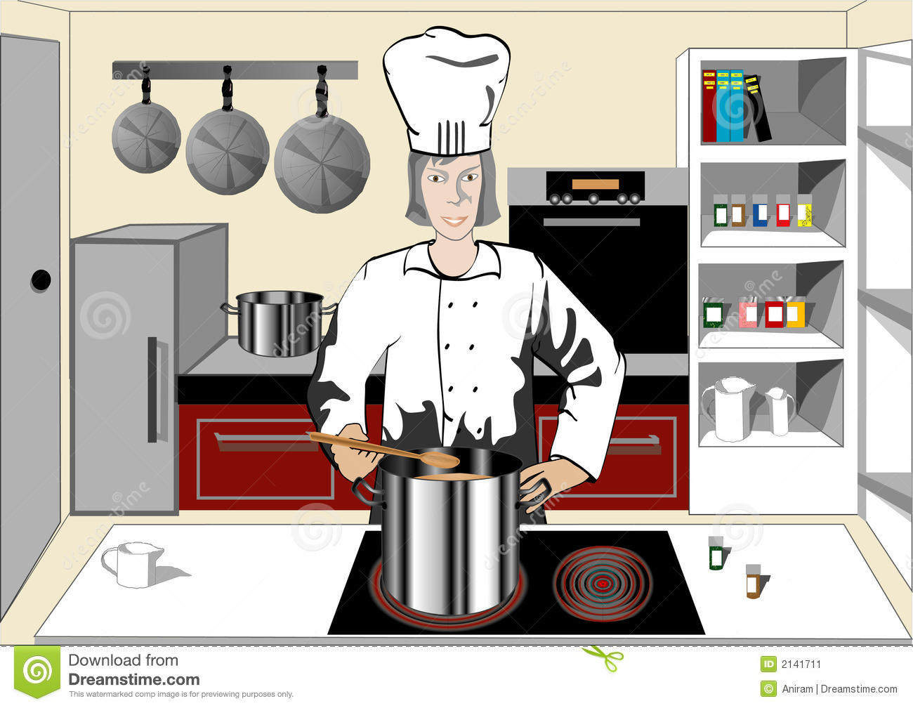 Chef In The Kitchen Stock Image   Image  2141711