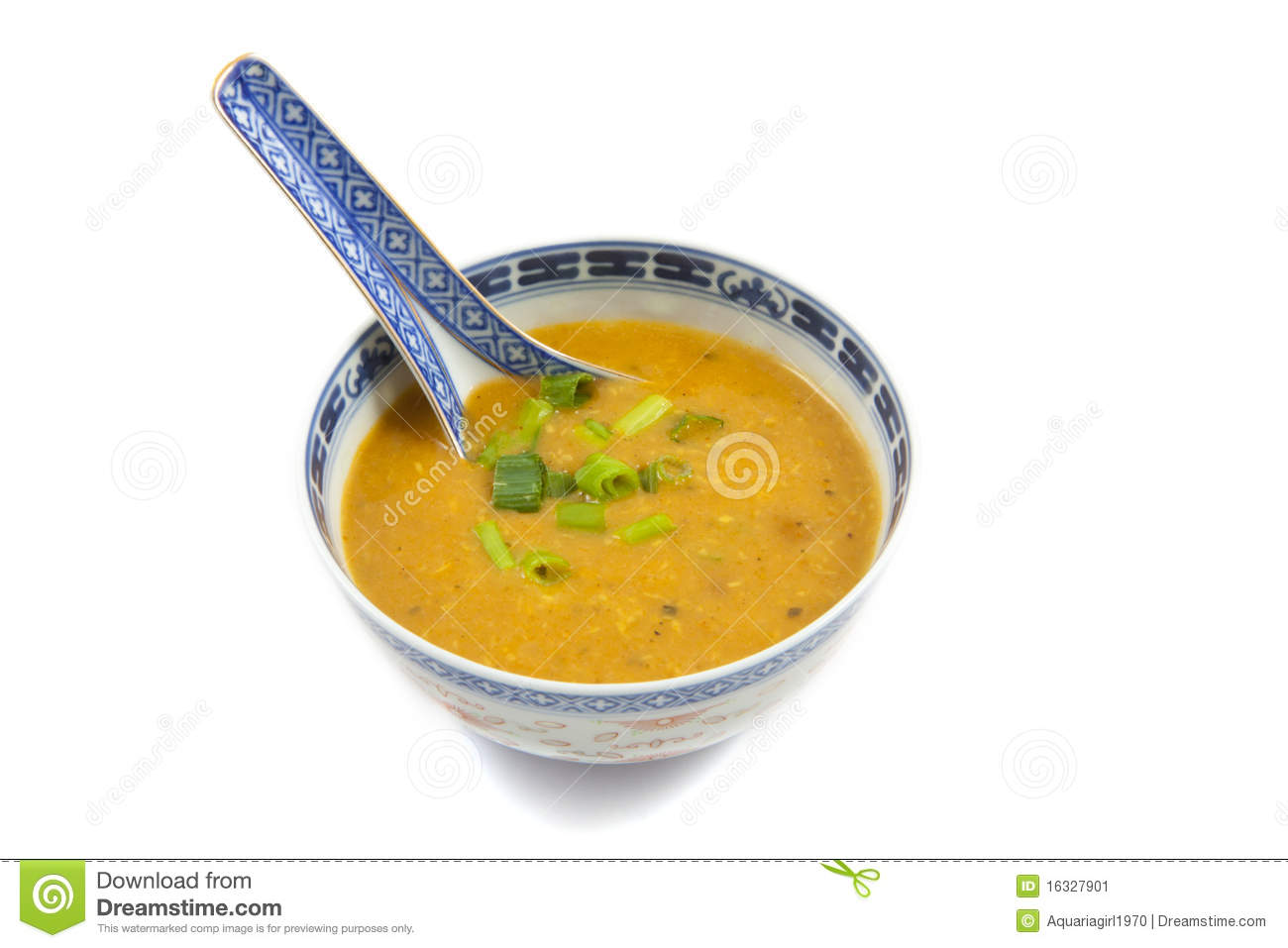 Chinese Bowl With Soup Stock Image   Image  16327901