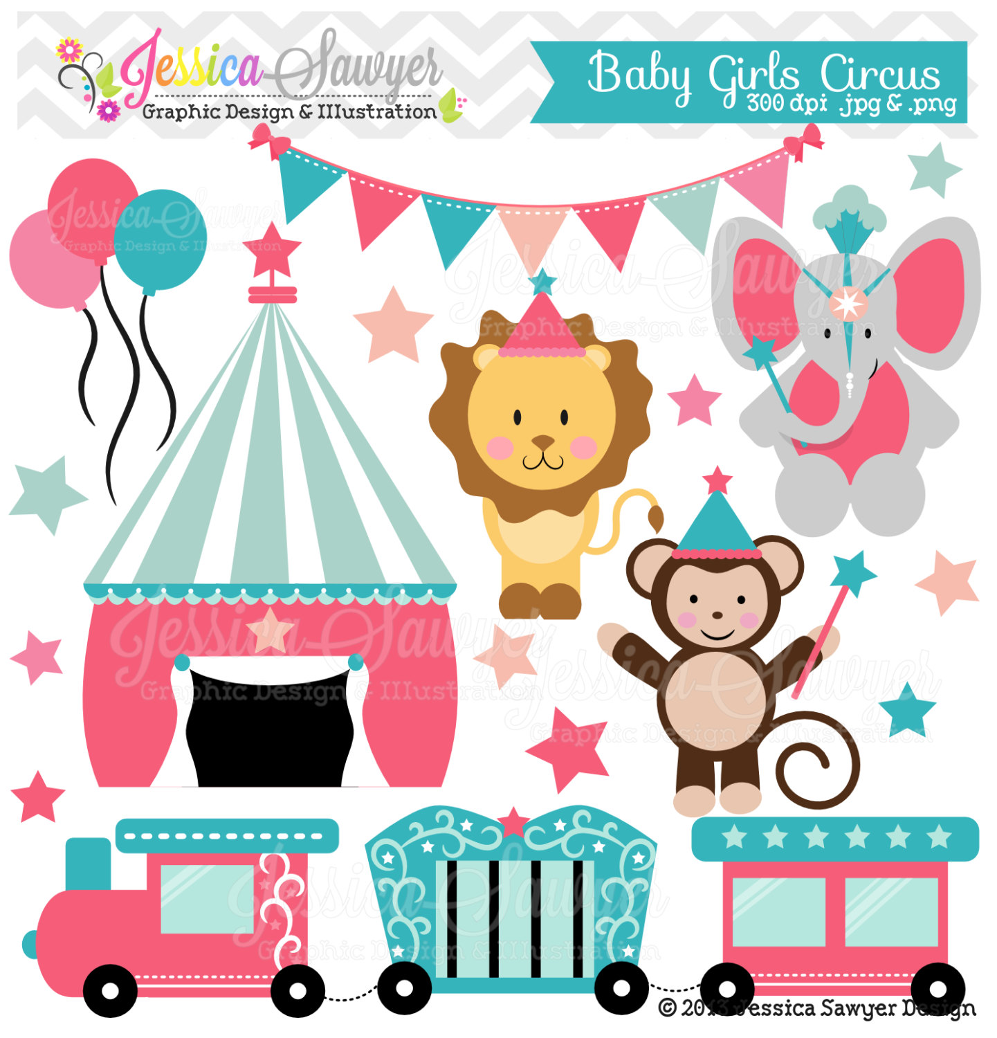 Circus Train Clip Art Baby Girl Circus Clipart