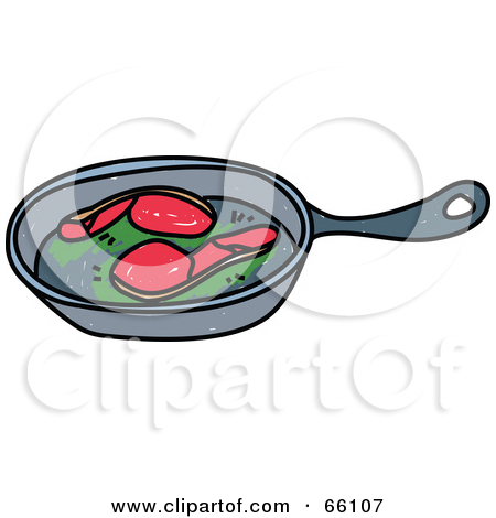 Clipart Eggs And Veggies By An Omelet In A Pan   Royalty Free