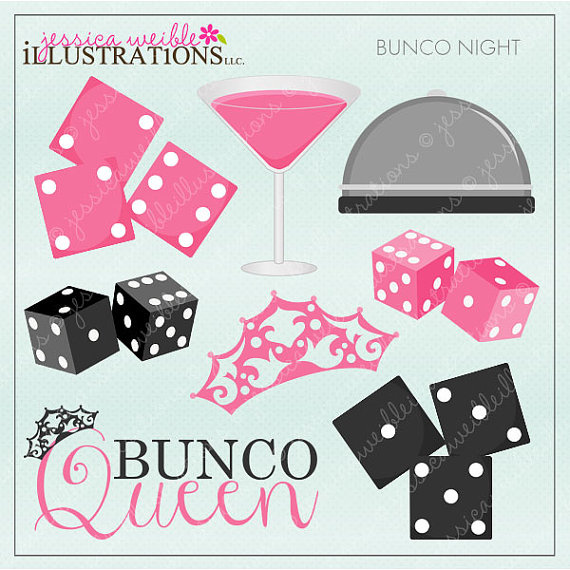 Clipart For Card Design Scrapbooking And Web Design Bunco Clipart