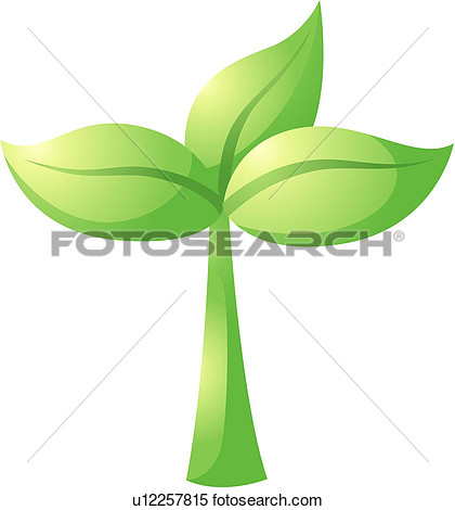 Clipart   Sprout Leaf Plants Plant Logo Icon  Fotosearch   Search    