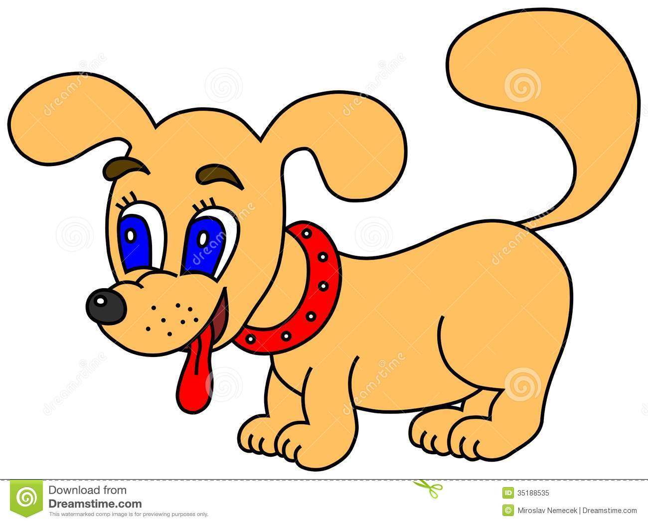 Dog Tongue Clip Art Little Happy Dog Tongue Out 35188535 Jpg