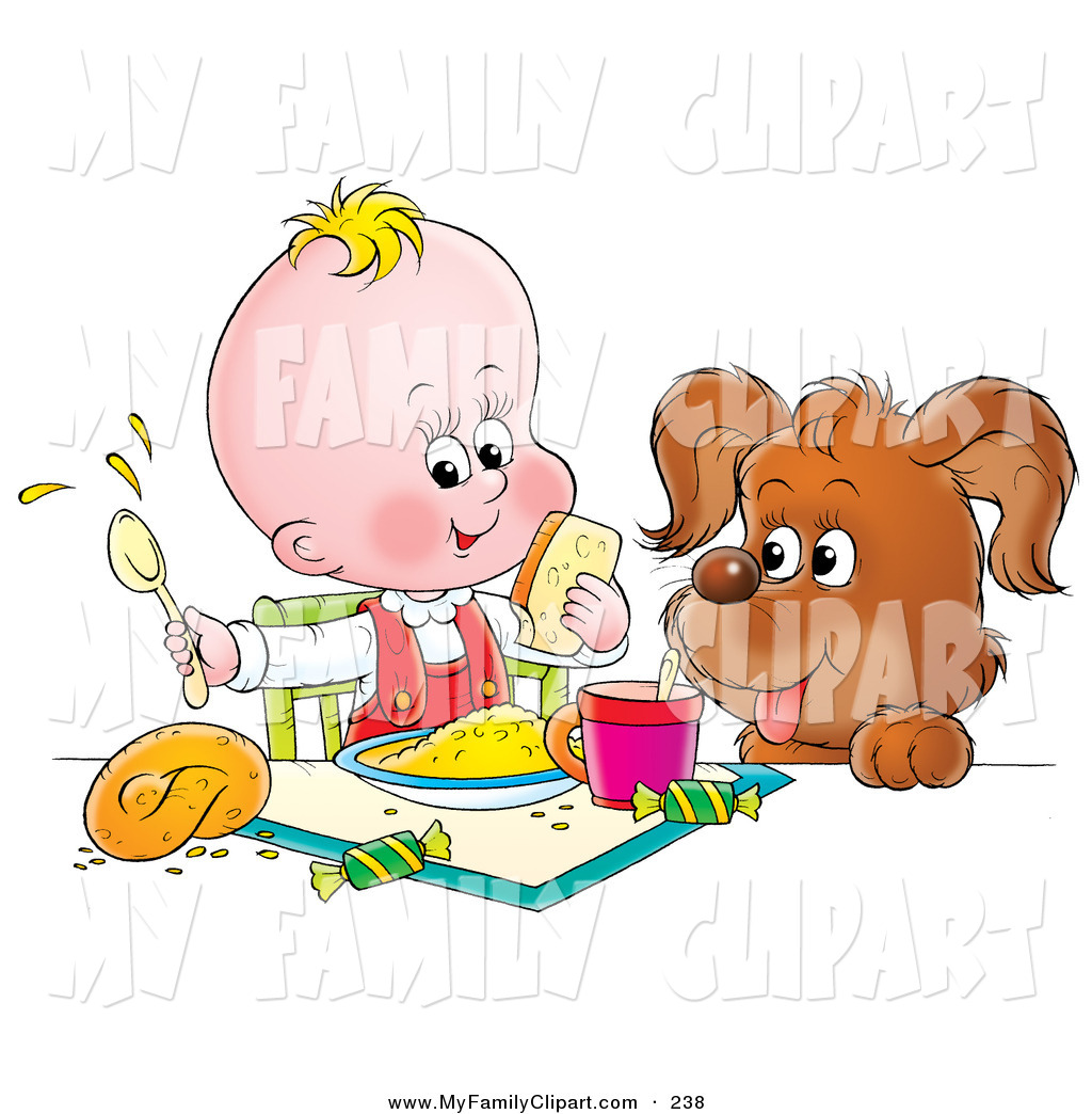 Eating Baby Clipart Clip Art Of A Brown Puppy With