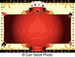 Poker Game Ace Of Spades Horizontal Background   A