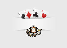 Poker Game Ace Of Spades Horizontal Background Stock Vector   Image    